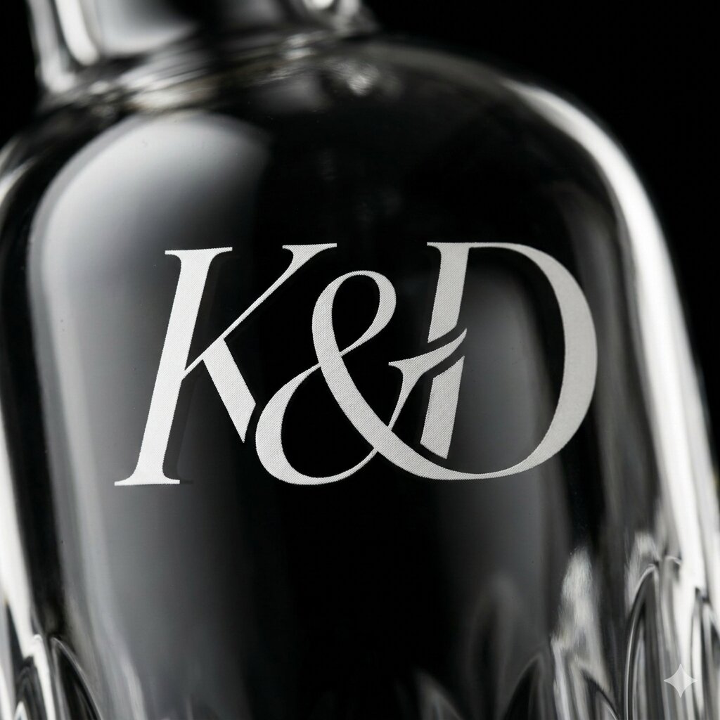 Логотип нанесён шелкографией прямо на стекло