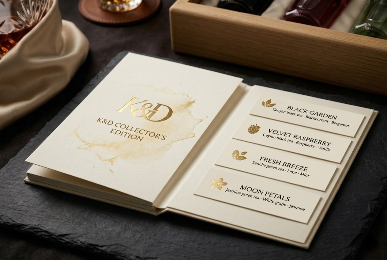 Буклет с картой вкусов