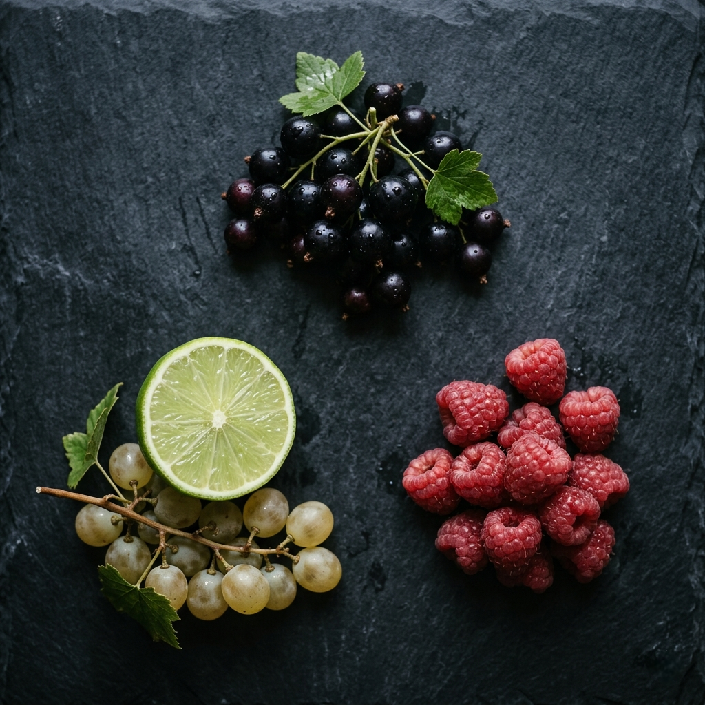 Свежие ягоды и фрукты — сок прямого отжима